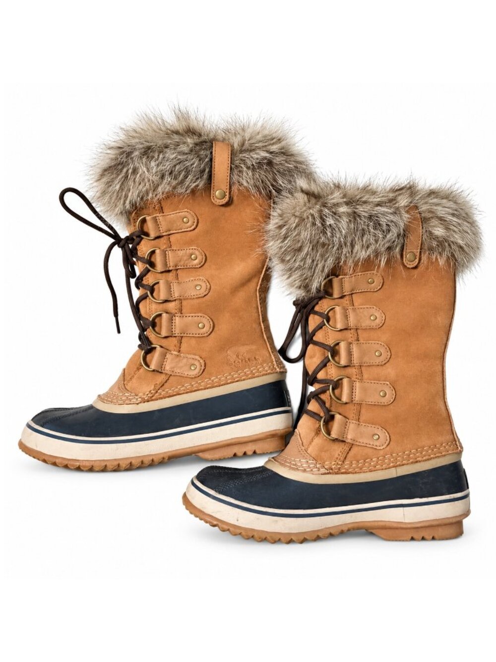 Sorel Joan of Arctic Waterproof Leather Faux Fur Winter Boots Women’s Size 7
